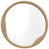 Круглое настенное зеркало Alora Round Wall Mirror by Pottery Barn