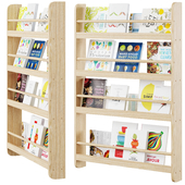 Wall mounted cookbook shelf by Minime