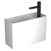 Falper Bauletto washbasin & Antoniolupi Indigo faucet