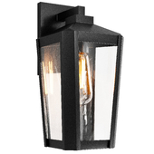 Quoizel Blomfield  High Matte Black Outdoor Wall Light