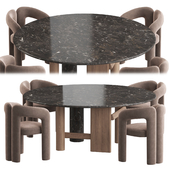 Cassina Sengu Table Dude chair Dining set