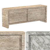 WYETH ITALIAN TRAVERTINE SIDEBOARD