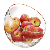 Large Slant Fruit Bowl apple