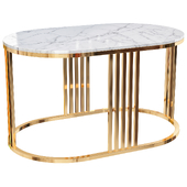 Oval Marble Coffee Table