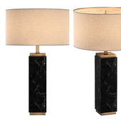 SQUARE COLUMN MARBLE TABLE LAMP