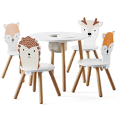 Dandelion Toddler Table & Animal Toddler Chair by Great little