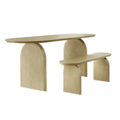 Dining Bench and Table