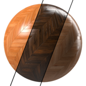 Parquet 25- By 3 color wood Materials PBR 4k Seamless