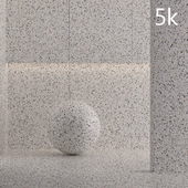 Porcelain tile Laminam Terrazzo Bianco Venezi. 3000x1000 mm.