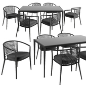 Bebitalia Erica Chair Table Black 19