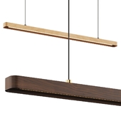 Australian Original Wide Timber Linear Pendant Lamp