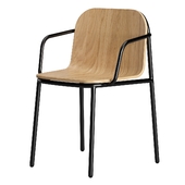 Shell Chair With Armrests by Annud