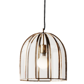 Oval Clear Glass Hanging Light