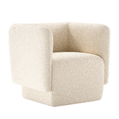 CB2 Escapade Boucle Lounge Chair