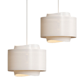 Organic Modern Wood Veneer Chandelier with Scandinavian Style