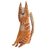 Children's soft toys - Striped Red Cat