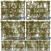 Metal Fence 3D (H-203) with Ivy v2