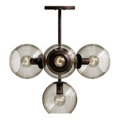 Ceiling light sphere cumulus glass top