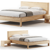 Hoyne Oak Bed King