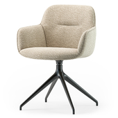 Calligaris Cocoon metal base armchair