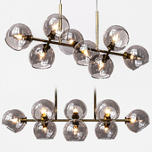 Retro glass ball magic bean chandelier