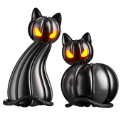 Spooky Pumpkin Cats Halloween