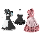 Three Models of Cosplay Clothes