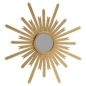 Vintage Mid Century Modern Starburst Mirror