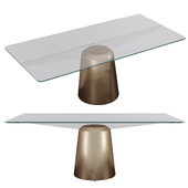 Spike rectangular table by Midj