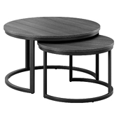 Round Black Coffee Tables By Oroa