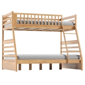 Benigni Twin Over Full Bunk Bed by Harriet Bee