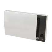 "Atoll Pro" design convector with a decorative insert