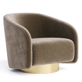 BOEMIA Swivel armchair By Casa Magna