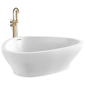 LISSONI FREESTANDING CORNER STONE BATH 1780MM