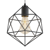 Decasa lighting Single Triangle Ball Black Pendant