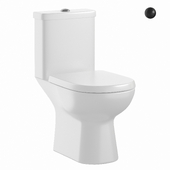 Nuie Lawton White Compact Toilet Pan & Cistern - CLW001