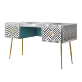 ANTHROPOLOGIE Optical Inlay Desk