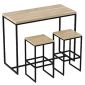 Berwyn bar table and chair by Loftyhome