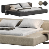 Grey Platform Bed