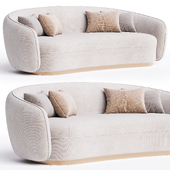 White Boucle Tub Sofa | OROA Waylon