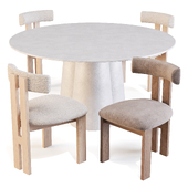 Dining Set: Crate and Barrel (Davenport Table and Ceremonie Chairs)