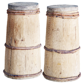 wooden barrel