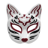Half face kitsune mask