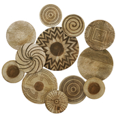 Wall Decor Wooden Plates