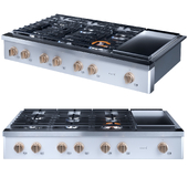 cafe 48 inch Commercial-Style Gas Rangetop with 6 Burners and Integrated Griddle