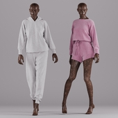 Lounge Wear Shirt and Hoodie