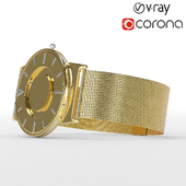 Bradley watch gold+silver