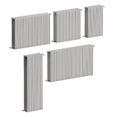 Heating radiators are rectangular. 5 models