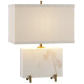 Alabaster Horizontal Block Table Lamp