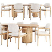 Yoko Chair and Moon Table
